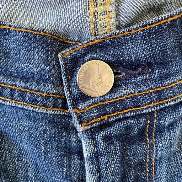 CITIZENS OF HUMANITY Ingrid Stretch Low Waist Flare Distressed Jeans - Picture 3 of 10